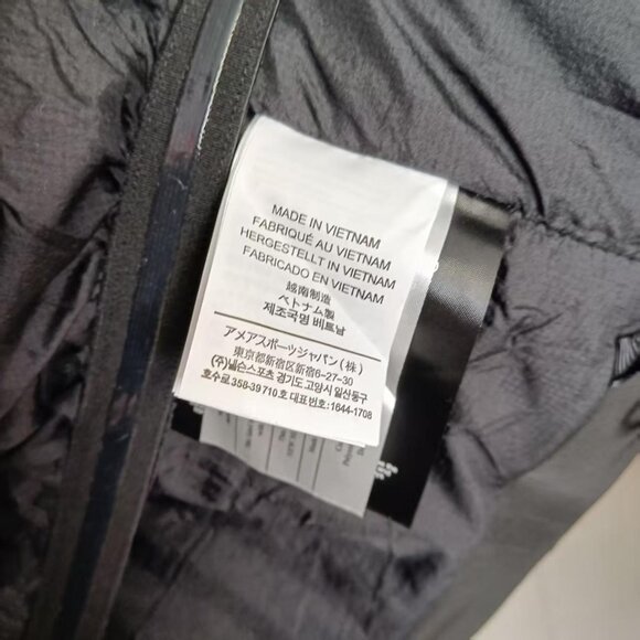 Men's Arc'teryx Macai Down Logo Waterproof Warm Hooded Ski Puffer Jacket Size XL - Picture 7 of 8